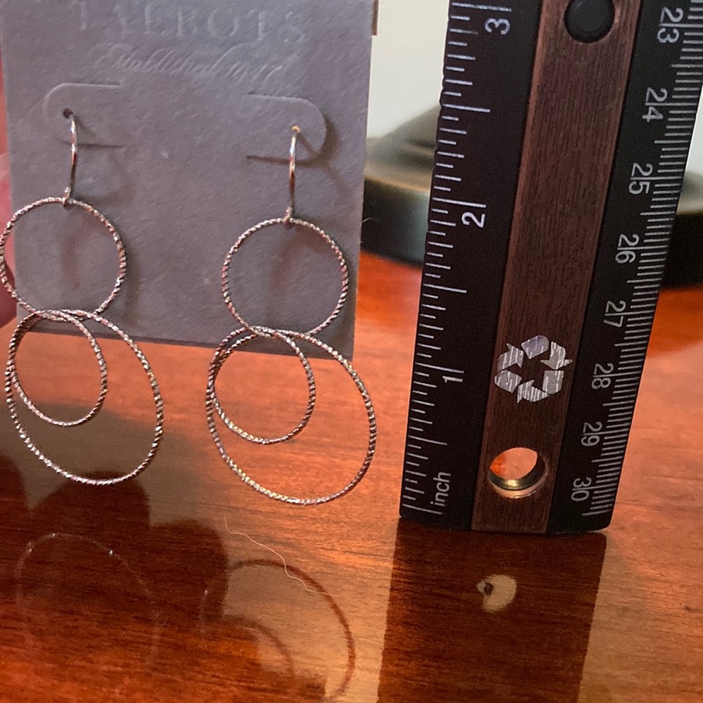 Lightweight silver hoop earrings by Talbots